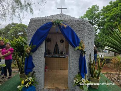Rio Bonito do IguaÃ§u - Festa N.S. Aparecida atraÃ­ FiÃ©is em Barra Mansa do IguaÃ§u